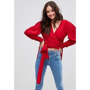 ASOS Obi Wrap Top